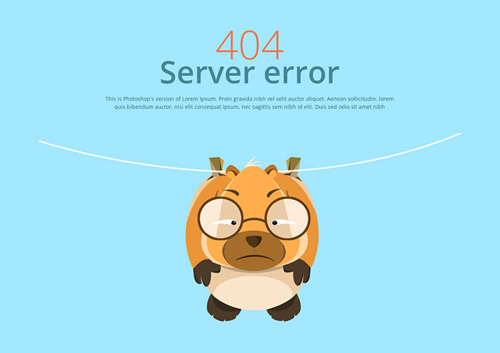 動畫特效網站錯誤頁404源碼HTML網頁模板